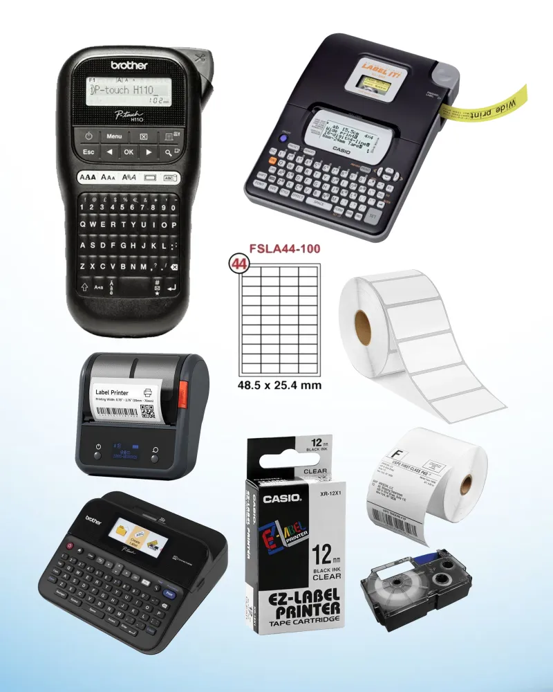 Label Machines, Labels & Tapes