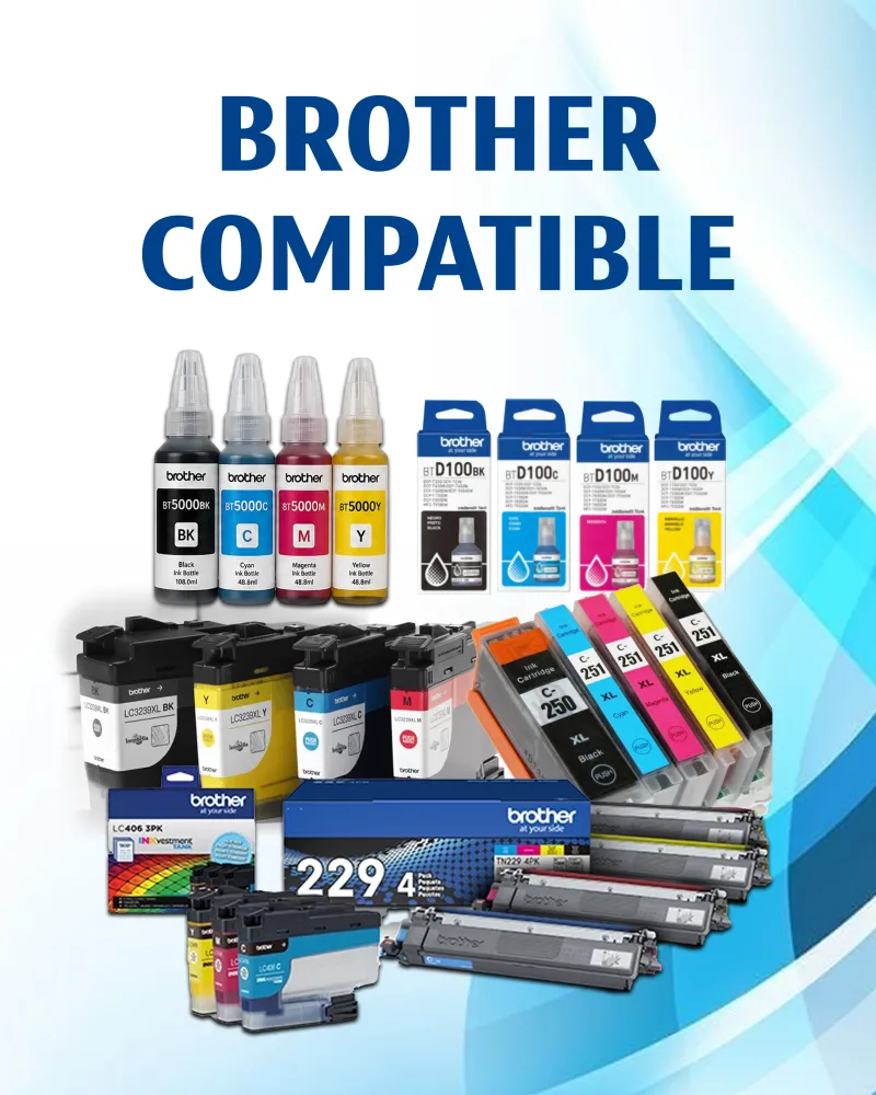 Brother Toner,  Cartridges & Ink Bottles - Compatible