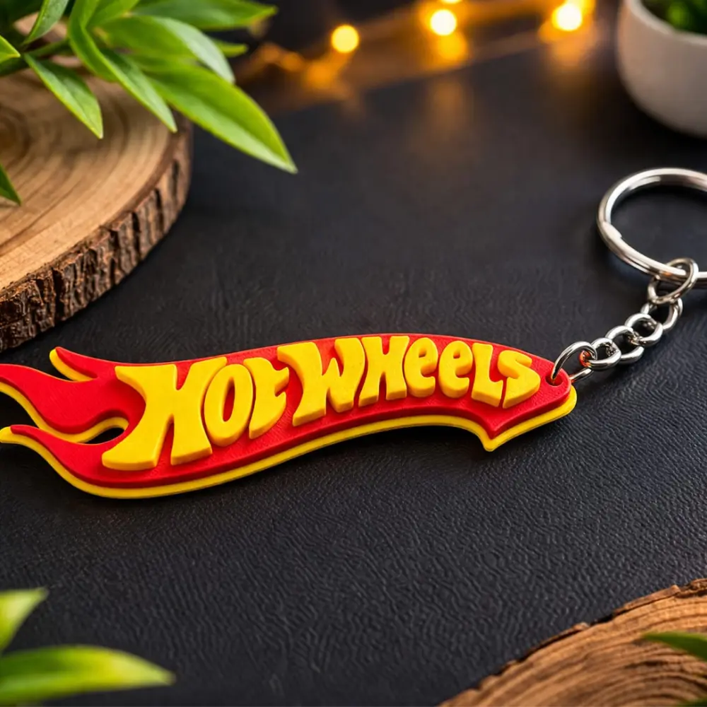 Hot Wheels Keychain – Premium 3D Design Inspired