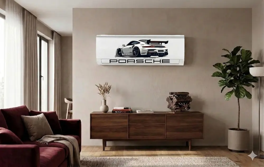 AC Sticker |  Porsche White | #01
