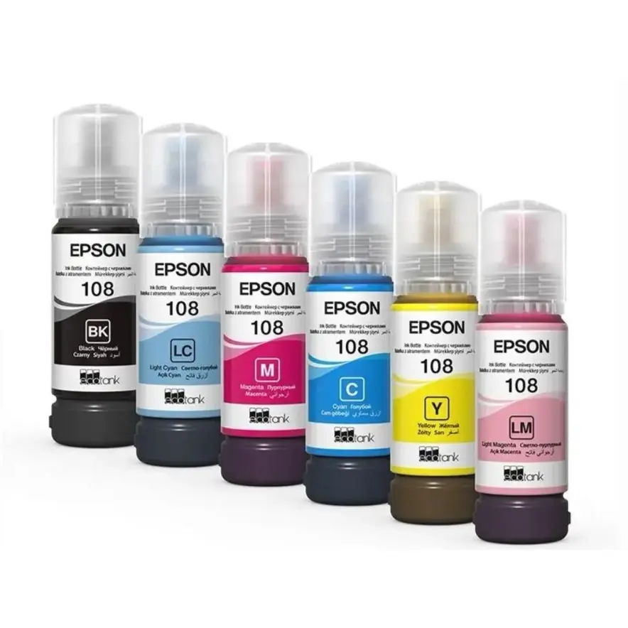 Epson 108 EcoTank 6 Colour Ink Bottles