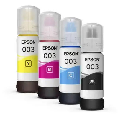 Epson 003 Original Ink Bottle (Black / Cyan / Magenta / Yellow) – 65ml