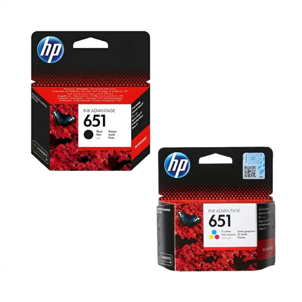 HP 651 Original Ink Cartridge Combo