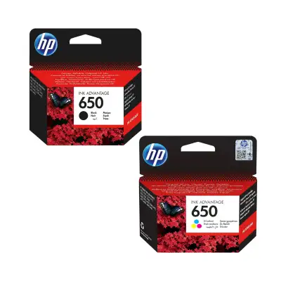 HP 650 Original Ink Cartridge Combo