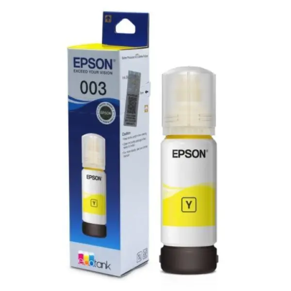 Epson 003 Yellow Ink Bottle – Original Ink (65ml)