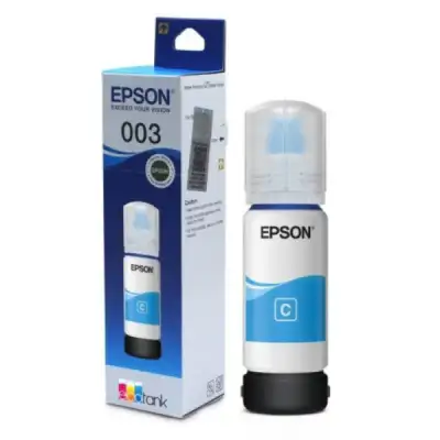 Epson 003 Cyan Ink Bottle – Original Ink (65ml)