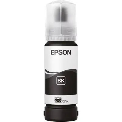 EPSON 108 Eco Tank Black Ink Bottle, Up to 3600 Pages, 70ml, Compatible With L8050 and L18050