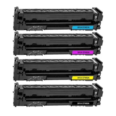HP 201A Compatible Toner Combo Pack (CF400A / CF401A / CF402A / CF403A)