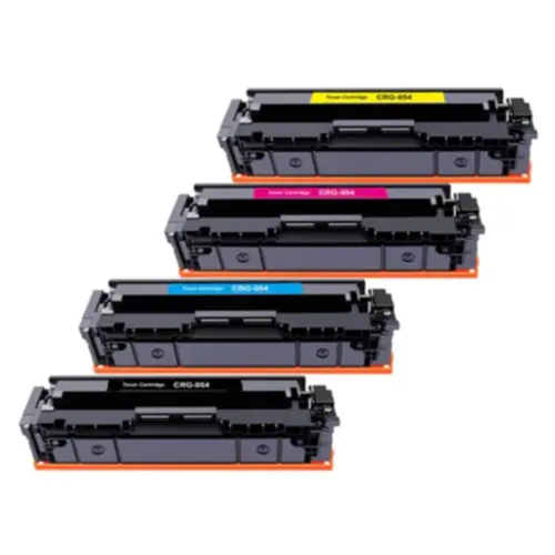 Canon 054 Full Set Compatible Toner Cartridges (Black, Cyan, Yellow & Magenta)