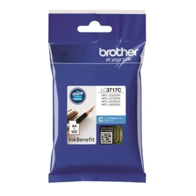 Brother LC 3717 C Cyan Cartridges For Brother MFC J3530 & MFC J3930 Printers