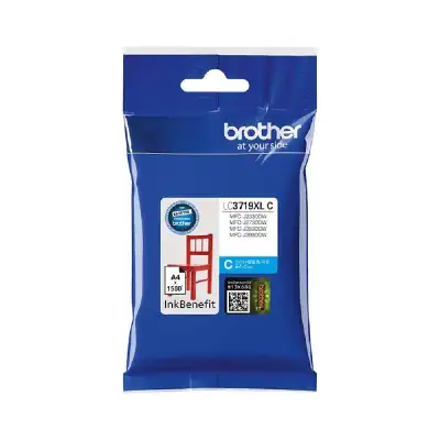 Brother LC 3719XL C Cyan High Yield Cartridge For Brother MFC J3530 & MFC J3930 Printer