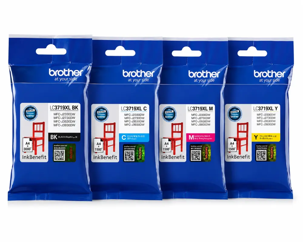 Brother LC3719XL Combo Pack (BK/C/M/Y)