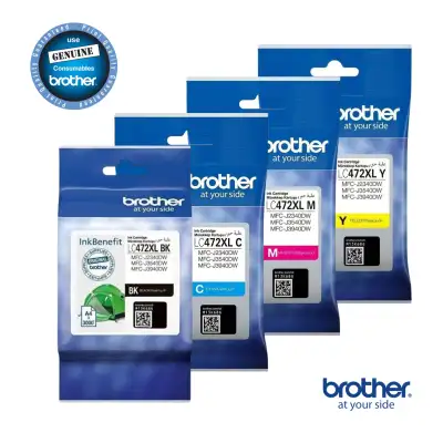 Brother Lc472XL Ink Cartridge Combo Pack (Bk/C/M/Y)