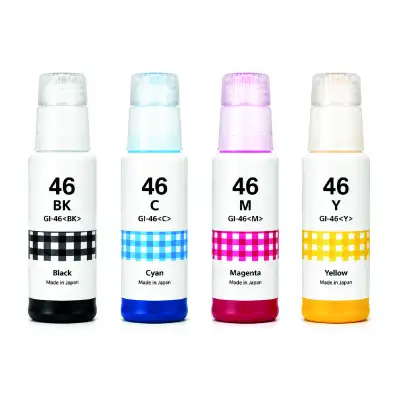 Canon GI-46 Compatible Ink Bottle – Combo Pack (BK/C/M/Y)