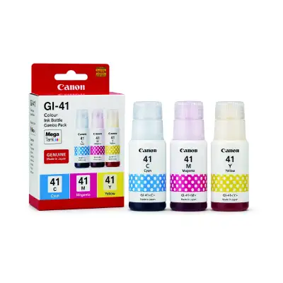 Canon GI-41 Original Colour Ink Bottle Combo Pack (Cyan, Magenta & Yellow)