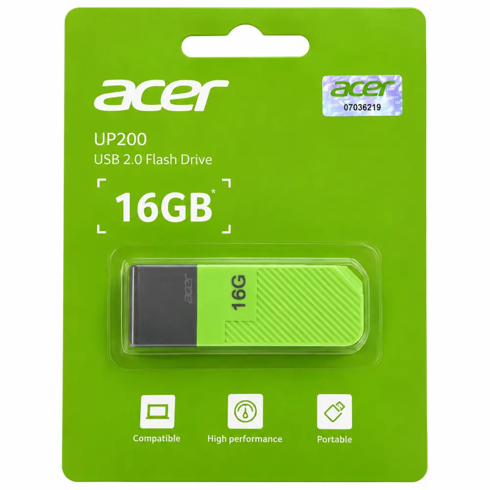 Acer UP200 16GB USB 2.0 Flash Drive